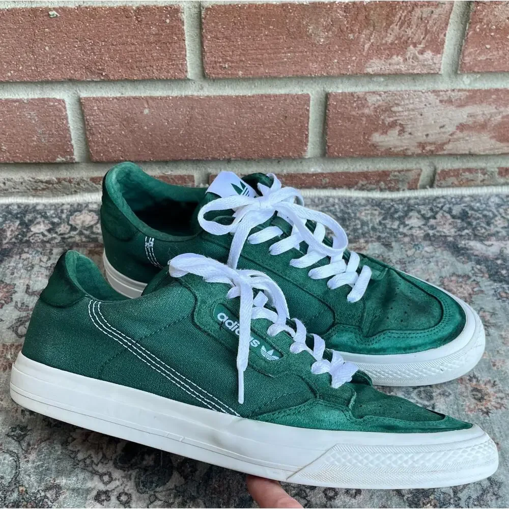 adidas Continental Vulc Collegiate Green / Men's 11.5 /White Skate Casual EG6734